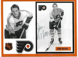Jim Mair Authentic Signed Autograph Philadelphia Flyers Nhl 4x6 Hockey Photo