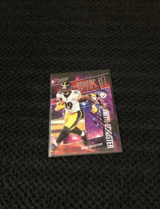 Juju Smith Schuster Hand Signed Pittsburgh Steelers Football Card