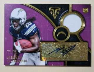 2015 Topps Triple Threads Melvin Gordon Rookie Patch Auto Autograph /75 Chargers