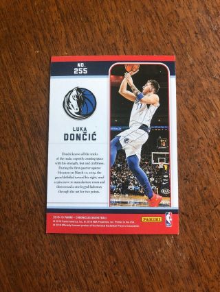 2018 - 19 Chronicles Luka Doncic Marquee GREEN FOIL Rookie Card Mavericks - NBA ROY 2