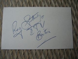 Reg Gutteridge Autographed 3x5 Boxing D.  09
