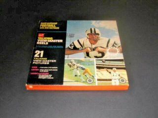 1970 Don Maynard Football Instructional Talking View Master Reels - - Box 8 " X 8 "