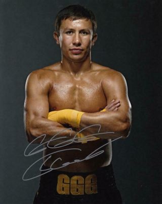 Gennady " Ggg " Golovkin Boxing Signed Autograph 8x10 Photo