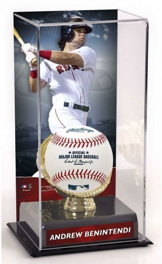 Andrew Benintendi Boston Red Sox Sublimated Display Case With Gold Glove Holder