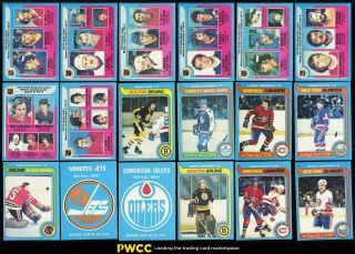 1979 O - Pee - Chee Hockey Mid - Grade Complete Set Wayne Gretzky 18 Rookie (pwcc)