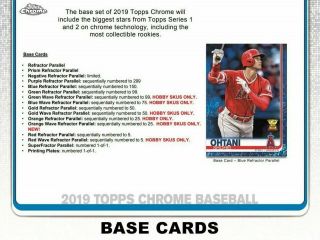 2019 Topps Chrome Baseball Complete Set 1 - 200 Guerrero Tatis Jr Alonso 8/1 Ship