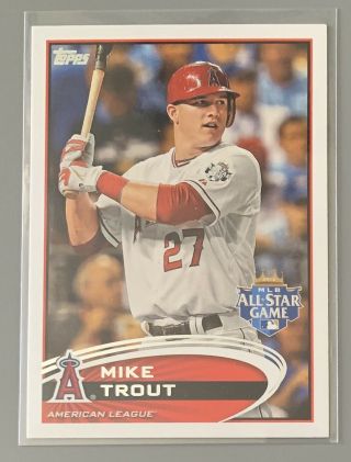 Mike Trout 2012 Topps Update All Star Game Us144,  Angels.  Card
