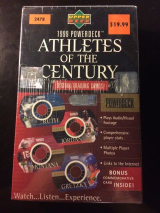 Upper Deck 1999 Powerdeck Athletes Of The Century Digital Trading Cards