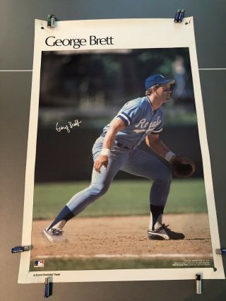 Vintage George Brett 4521 Sports Illustrated Poster 24 " X 36 " 1980 