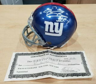 Brandon Jacobs York Giants Signed Mini Helmet W/
