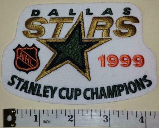 Dallas Stars 1999 Stanley Cup Champions Patch Nhl Hockey Crest Patch