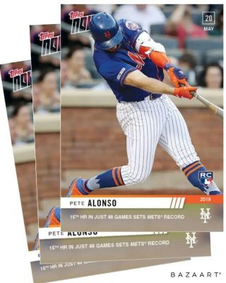 2019 Topps Now 252 Pete Alonso Rc York Mets (5.  20.  19) X3 Three Cards