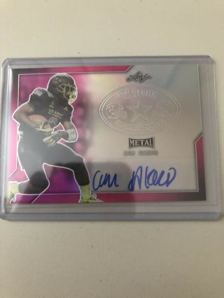 Cam Akers 2017 Leaf U.  S.  Army All American Red Flag Auto 14/20 Florida State