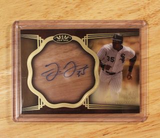 2019 Topps Tier One Frank Thomas Clear Auto Card 1/5 White Sox Autograph