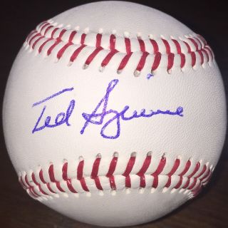 Ted Sizemore Signed Autographed Baseball W/coa La Dodgers 1969 Nl Roy