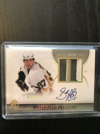 2010 - 11 Sp Authentic Sidney Crosby Limited Auto Patch Beauty Patch