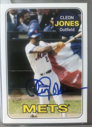 2012 Topps Archives Fan Favorites Autograph Auto Cleon Jones 1969 York Mets