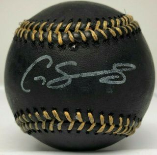 Gary Sanchez Single Signed Black Leather Baseball Auto Autograph Jsa Yankees