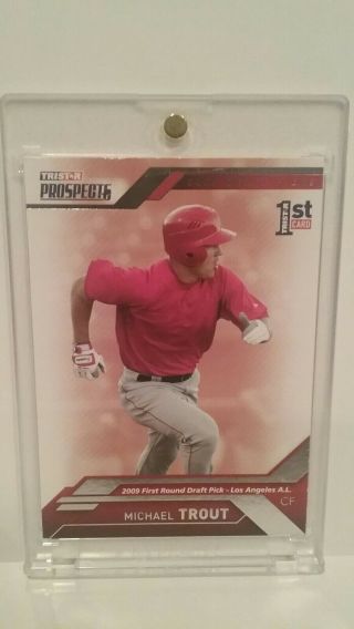 2009 Tristar Prospects Mike Trout Rookie 20 Angels Mvp All Star Future Hof