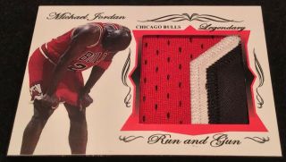 Michael Jordan 3 Color Jersey Patch Legendary Bulls Run And Gun Custom Aceo 1/1