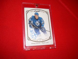 Sp Auto 15 - 16 Ud Champs Autograph Doug Gilmour 245 Toronto Maple Leafs 2015