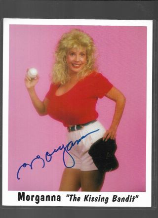 Morganna The Kissing Bandit Signed 8x10 Photo Baseballs Unofficial Mascot