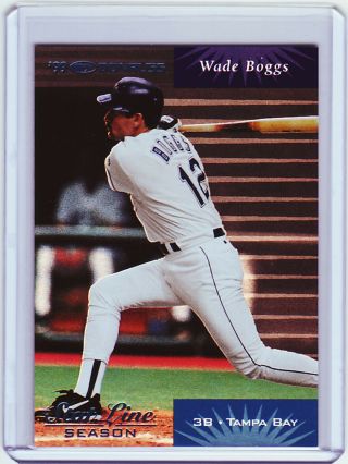 Wade Boggs 2001 Donruss 1999 Retro Season Stat Line /122 Hof Red Sox Rays Rare