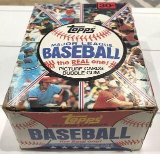 1981 Topps Baseball Wax Box Packs Valenzuela Rookie Baines Raines Mlb