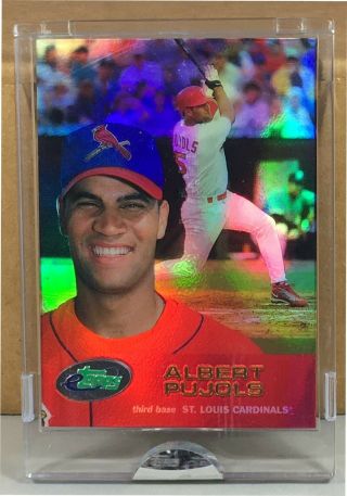 2001 Etopps In Hand Albert Pujols St.  Louis Cardinals Anaheim Angels Rookie Card