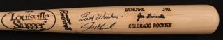 Joe Girardi Cubs Rockies Yankees Signed Auto Louisville Slugger Bat - Jsa