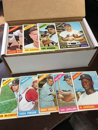 1966 Topps Baseball Set (404/598) Exmt/ex Stars