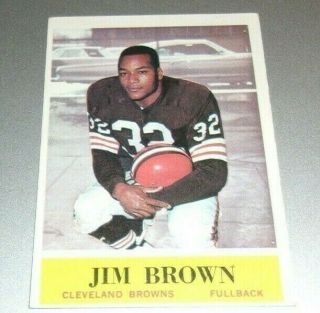 1964 Philadelphia Football 30 Jim Brown Cleveland Browns H.  O.  F.  Running Back