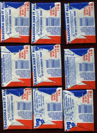 1986 - 87 Topps hockey partial wax box - 17 out of 36 packs - ex/mt to nm cond. 4