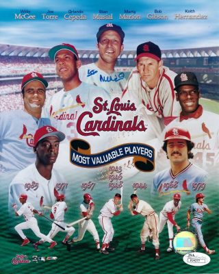 Stan Musial Signed Autographed St.  Louis Cardinals Mvp Players 8x10 Photo Jsa
