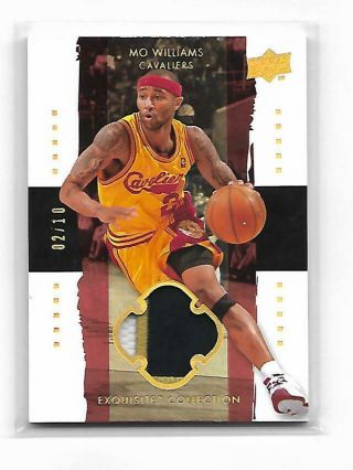 Mo Williams 2009 - 10 Ud Exquisite 3 Color Patch Card Jersey Ed 02/10 1/1