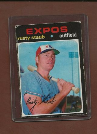1971 O - Pee - Chee 289 Rusty Staub,  Montreal Expos,  Vg - Ex,  Tough