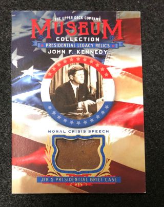 2019 Ud Goodwin Museum John F Kennedy Moral Crisis Speech Brief Case Relic (jc)