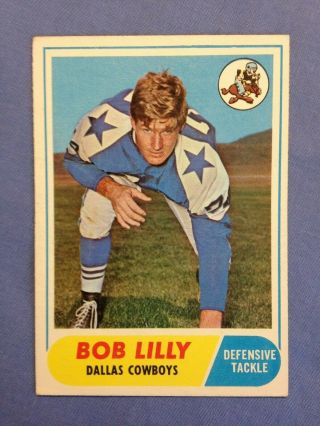 1968 Topps Football 181 Bob Lilly Dallas Cowboys