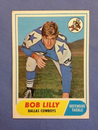 1968 topps football 181 bob lilly dallas cowboys 2