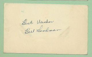 Bill Goodman Autograph Signed Usps Postcard Mlb Postmarked 09 - 05 - 195?