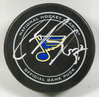 Colton Parayko Signed St Louis Blues Official Game Hockey Puck 1007214