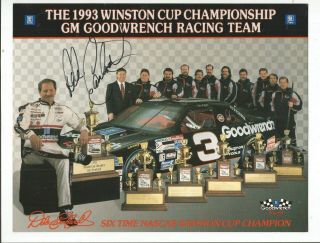 Dale Earnhardt Autographed 1993 6 Time Champion Hero Card (guaranteed)