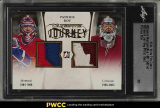 2014 In The Game Ultimate Journey Gold Patrick Roy Patch Leaf Auth (pwcc)