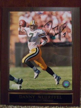 Green Bay Packers Danny Wuerffel 8x10 Autographed Photo Plaque