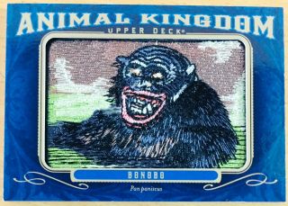 2019 Ud Upper Deck Goodwin Champions Animal Kingdom Patch Ak - 338 Bonobo 1:3500