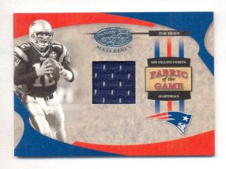 Tom Brady 2005 Leaf Certified Materials Fabric Of The Game Jersey 66/100