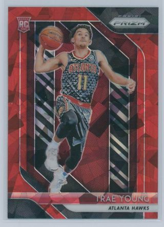 Trae Young 2018 - 19 Prizm Red Ice Rc Hawks B