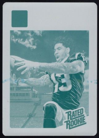 2016 Plates & Patches Cyan Printing Plate Braxton Miller Rc Sp 1/1 Eagles Texans