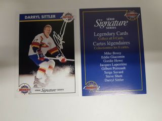 1995 Darryl Sittler Zellers Masters Of Hky Signature Series Certified Auto Card