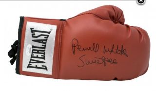 Pernell Whitaker " Sweetpea " Signed Autographed Everlast Boxing Glove Jsa Witness